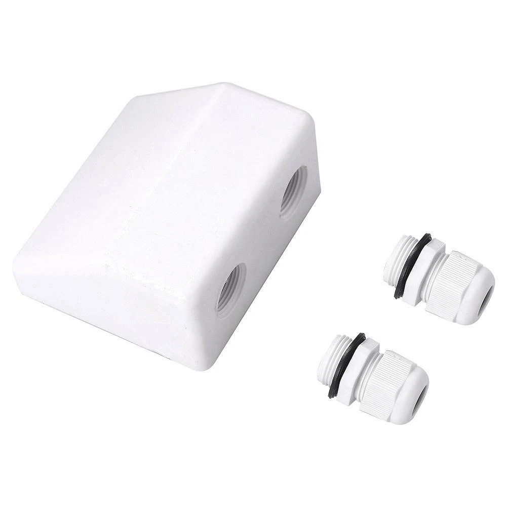 

Roof Solar Panel Yachts Accessories Connection Case ABS Stable For Caravan Boat Double Cable Entry Gland Junction Box Marine