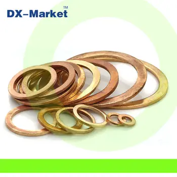 

m6*10*1.5 , 50pcs , m6 Copper flat washer , High quality Copper fasteners ,screw parts