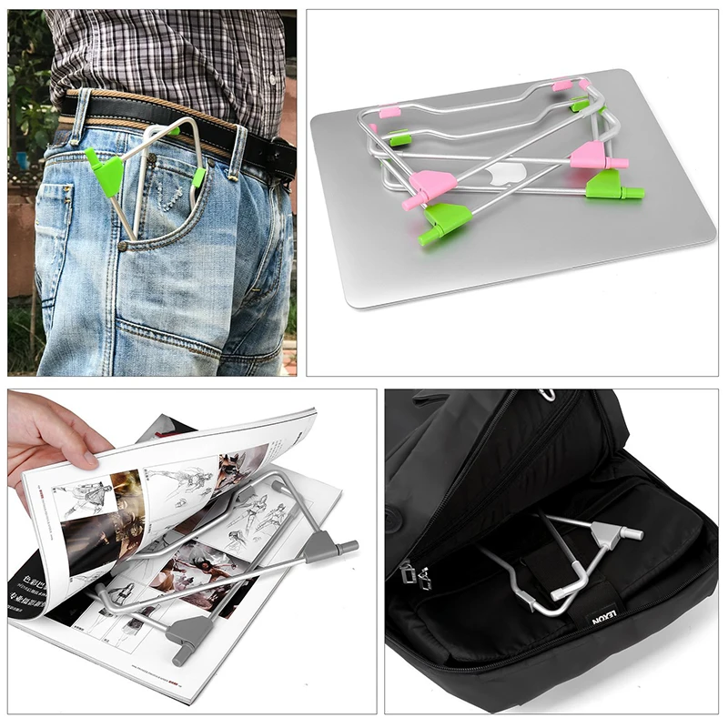 Laptop Stand Holder for Macbook Air Pro 13 15 Lenovo ASUS Tablet PC Holder Desktop Metal Steel Multi-angle Non-slip Portable Laptop Stand Holder for Macbook Air Pro 13 15 Lenovo ASUS Tablet PC Holder Desktop Metal Steel Multi-angle Non-slip Portable