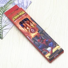 6 шт./упак. в мультипликационном стиле с человеком-пауком в стиле принцессы музыкальный инструмент деревянный Стандартный карандаши для рисования карандаш, Канцтовары для учащихся подарки