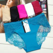 New Hot Cotton with Lace Side best quality Underwear Women sexy panties Casual Intimates female Briefs Cute Lingerie N827
