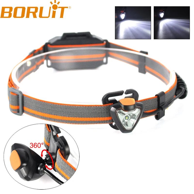 

Boruit XPE LED 500Lm Mini Headlamp Waterproof Outdoor Camping Riding Fishing Headlight 360 degree Rotate 4Modes Light Lantern