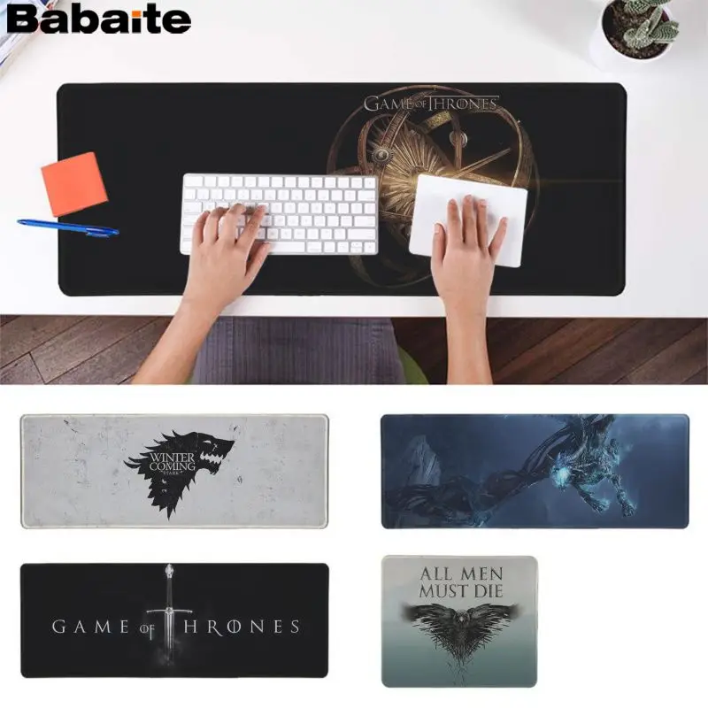 

Babaite Boy Gift Pad Game Of Thrones Locking Edge Mouse Pad Game Free Shipping Large Mouse Pad Keyboards Mat