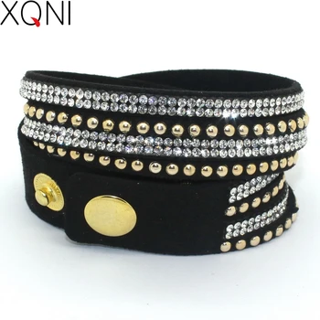 

Big Special Offer! Selling Leather Woven Infinite Charm Bracelet Multilayer Men Bracelets Free Shipping