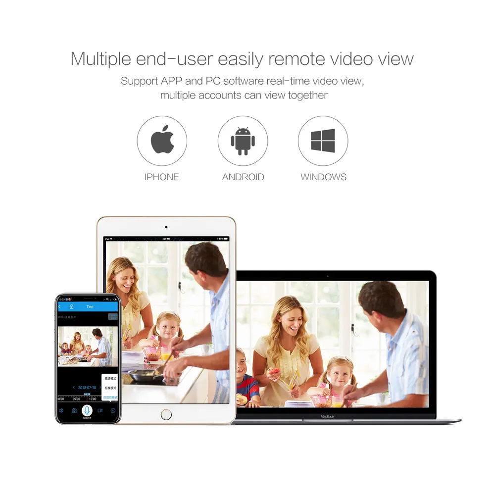 Беспроводная камера видеонаблюдения HCVAHDN 1080P Wi Fi ночное видение IP купольная для