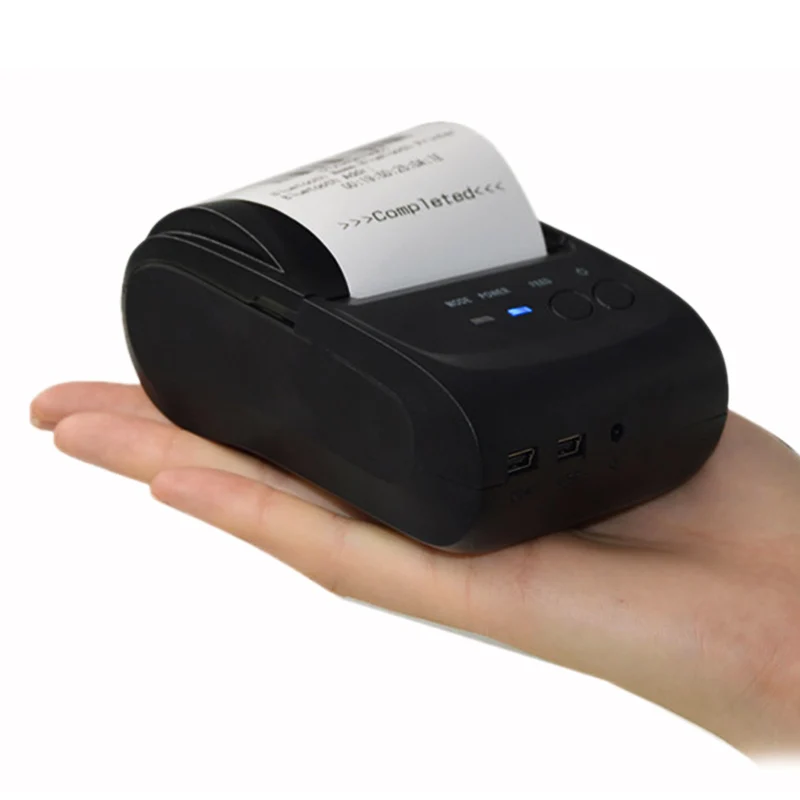 

58mm Mini Handheld Thermal Printer ZJ POS-5802 Portable USB Bluetooth Wireless Thermal Receipt Printer for Window IOS Android