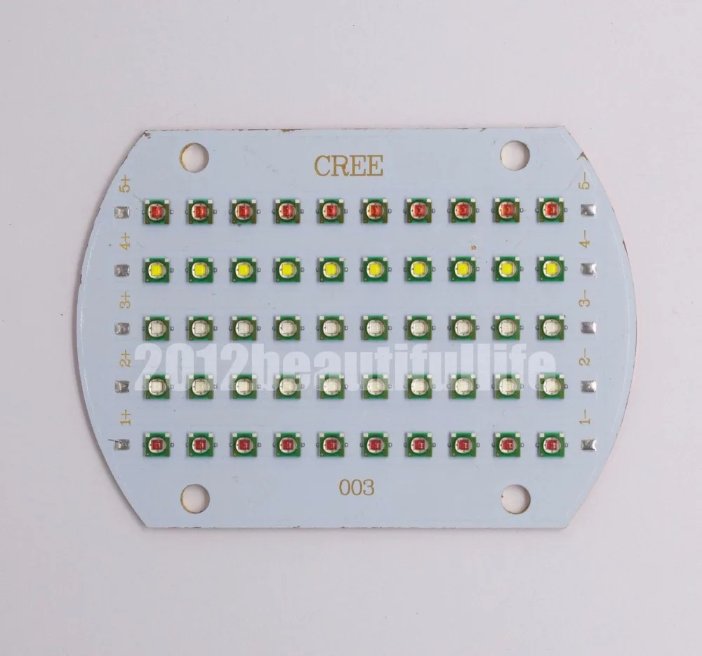 

5 Channels 50W CREE XPE XP-E Multichips Mixed Color High Power Led on Copper PCB