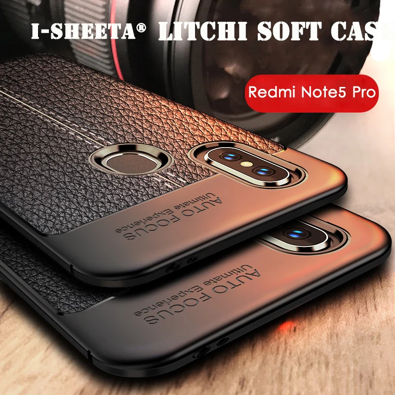 

Ultra Thin For Xiaomi Redmi Note 7 6 5 Pro Case Soft TPU Silicone Litchi Leather Texture Bumper Cover For Redmi Note 5 6 7 Pro