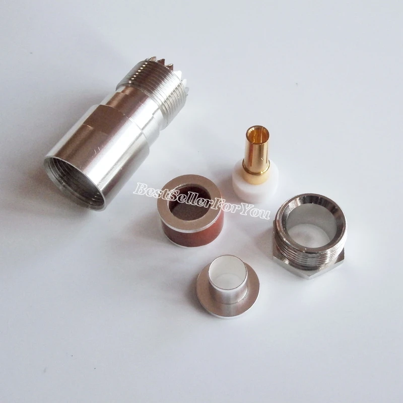 1 шт. СВЧ гнездо SO239 SO 239 зажим для RG8 RG213 RG165 LMR400 кабель RF разъем|clamp connector|clamps forclamping
