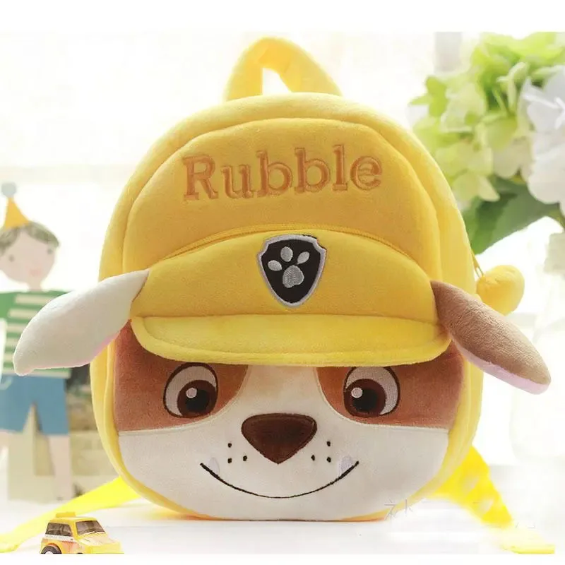 

Paw Patrol Dog Doll Cartoon Plush Backpack kindergarten Rubble Separable Small School Bag Soft Harmless Children Action Figures