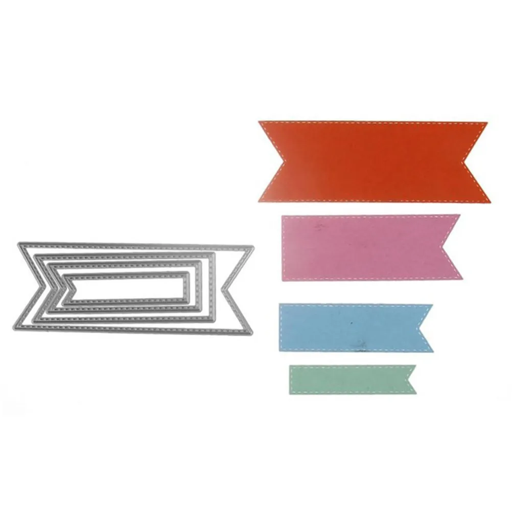 

5x13cm 1 Set For DIY Scrapbooking Album Embossing Paper Cards Decorative Crafts Rectangle Metal stenciles Stencils