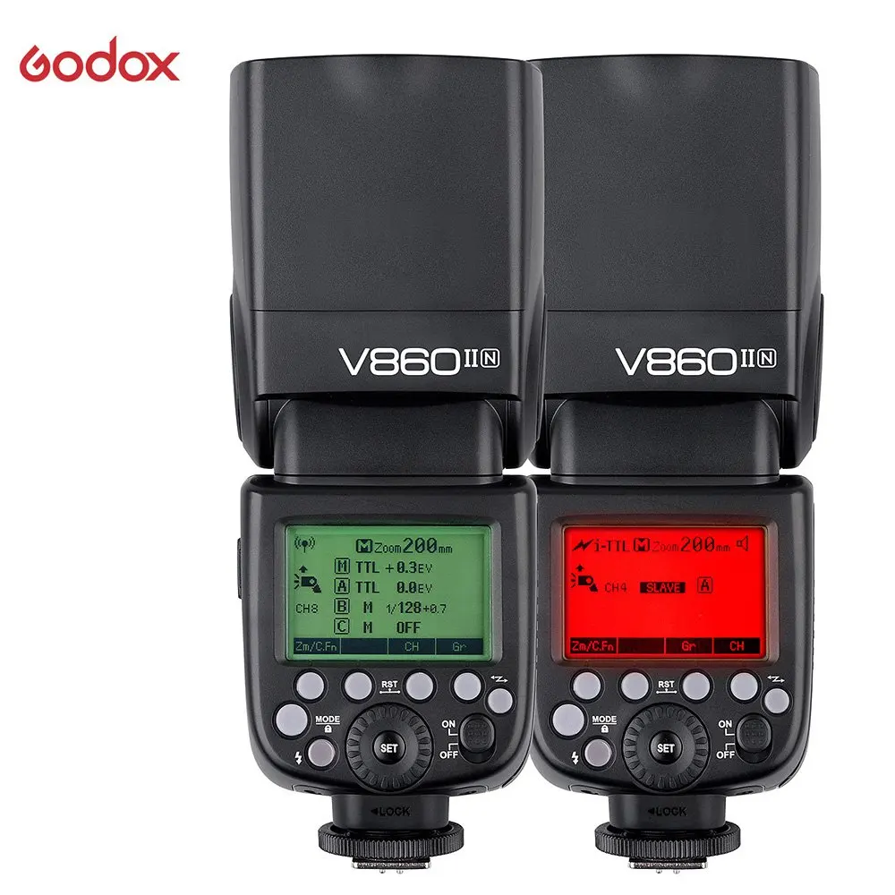 Godox V860IIN - 2.4  1/8000 s Li-on     Nikon 