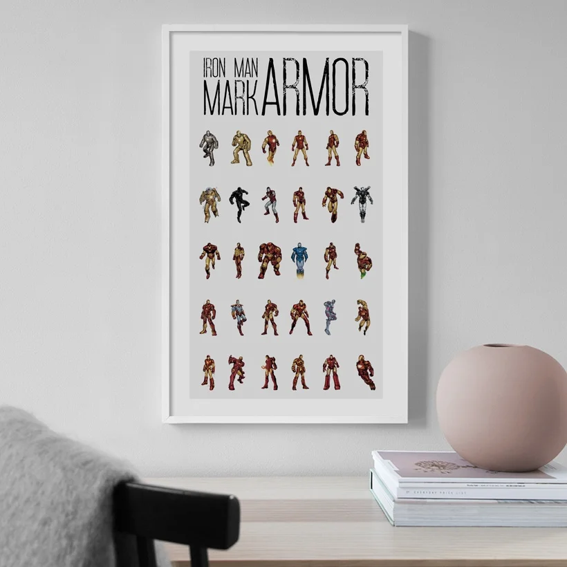 

Iron Man Armor Marvel Avengers Wall Art Canvas Painting Nordic Posters And Prints Wall Pictures For Living Room Kids Room Decor