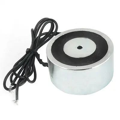 

DC 24V 0.33A 40kg 2 Wires Electric Electromagnet Solenoid Lift Holding