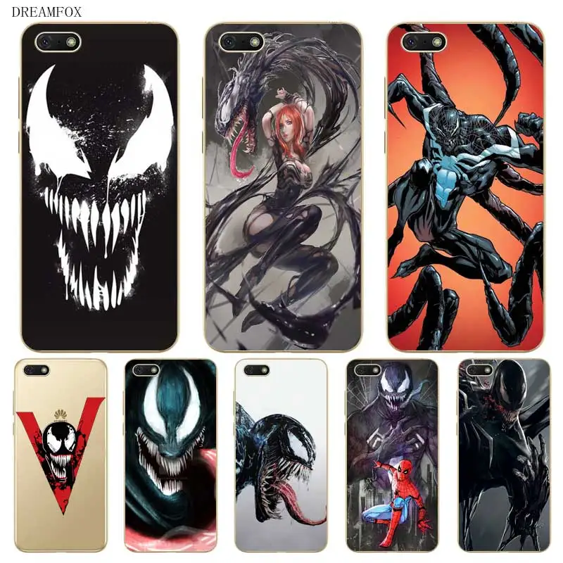 

N454 Venom Terror Soft TPU Silicone Case Cover For Huawei Honor 6A 6C 6X 7A 7C 7S 7X 8 Lite Pro