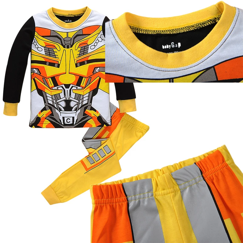 Baby boy transformers cartoon pajamas (11)