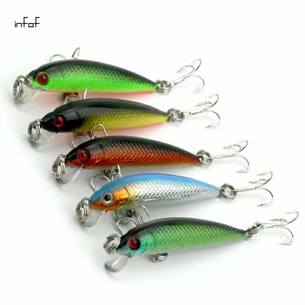 10 pcs/lot 5.5cm /3.2g Minnow Fishing lure fit kosadaka yo zuri tackle  crankbait peche jerkbait artificial pike Fish bait - AliExpress