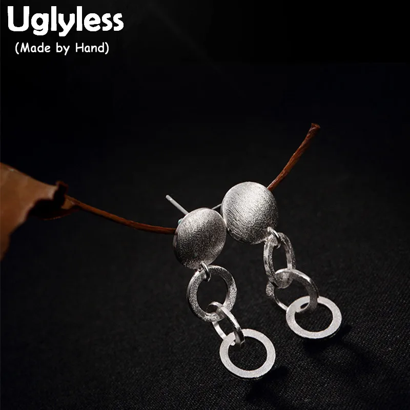 Uglyless Настоящее серебро 925 пробы изящные ювелирные изделия женские корейские