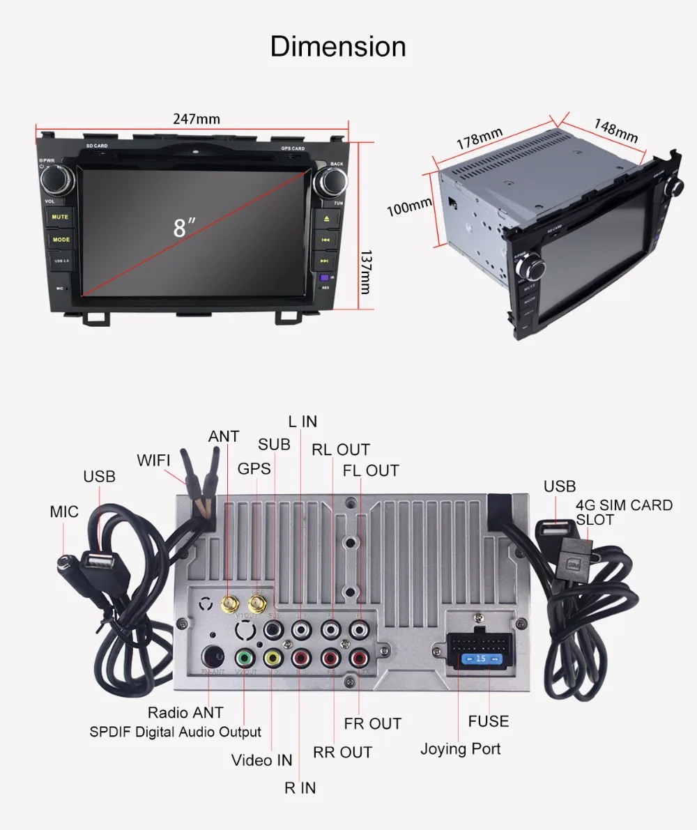 Perfect JOYING 8" 2 din stereo car radio player Android 8.1 Octa Core 4GB RAM 64GB ROM support 4G for Honda CRV 2007 2008 2009 2010 2011 21 Perfect JOYING 8" 2 din stereo car radio player Android 8.1 Octa Core 4GB RAM 64GB ROM support 4G for Honda CRV 2007 2008 2009 2010 2011 21