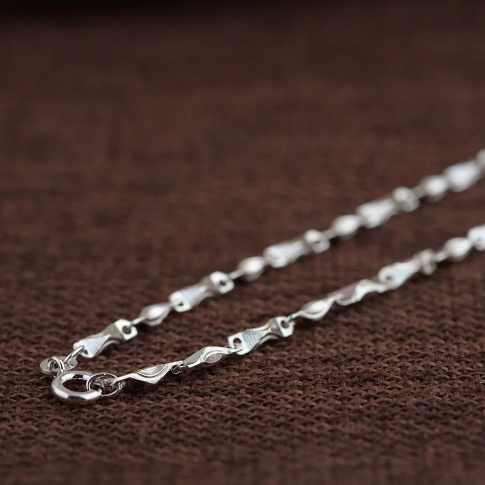 BALMORA Настоящее 925 пробы серебряные ожерелья для женщин и мужчин подарок 18-22 дюймов классическая цепочка Ювелирные изделия Аксессуары JWN60101