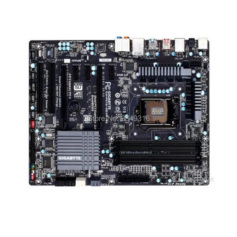 

For Gigabyte GA-P67X-UD3R-B3 Original Used Desktop Motherboard P67X-UD3R-B3 P67 Socket LGA 1155 DDR3