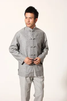 

Chinese Traditional Costume Kungfu Suit Cotton Linen Jacket Coat Size S to 3XL