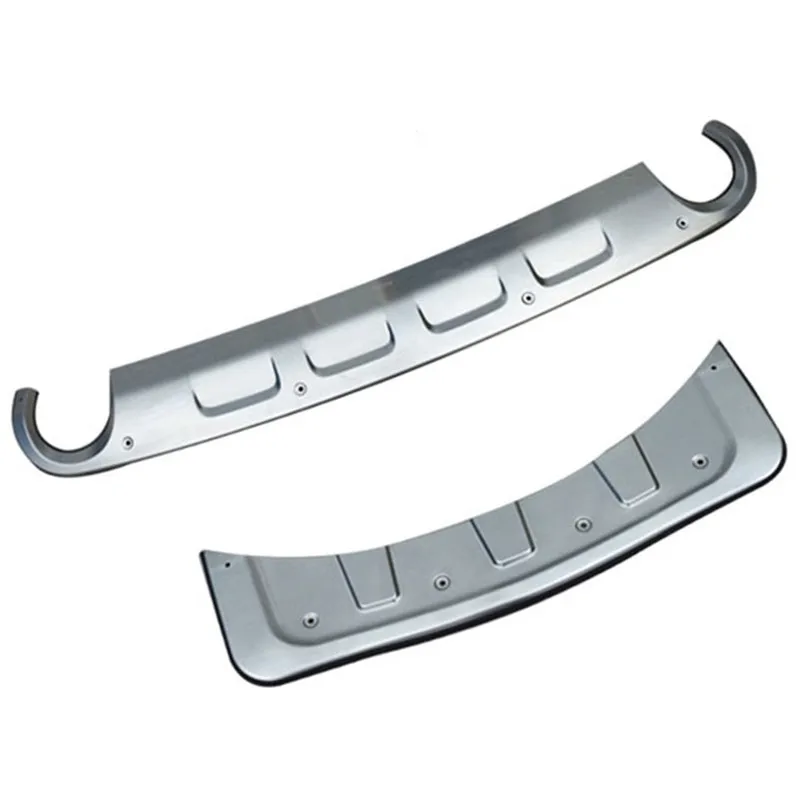

Stainless Steel car Front + Rear Bumper Diffuser Protector Guard Skid Plate for Buick ENVISION 20T 28T 2014-2017 Car styling