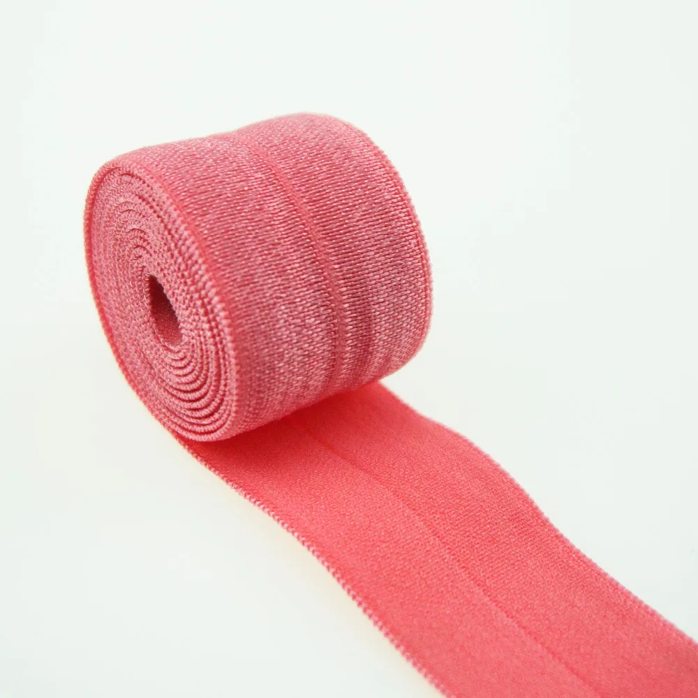 Высокое качество "(25 мм) Складная эластичная лента для создания галстука для волос, ручная работа DIY украшения