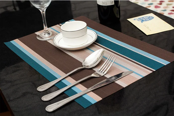4 шт./лот Рождественские салфетки из ПВХ коврик для бара Acessorios De Cozinha 30*45 см Набор
