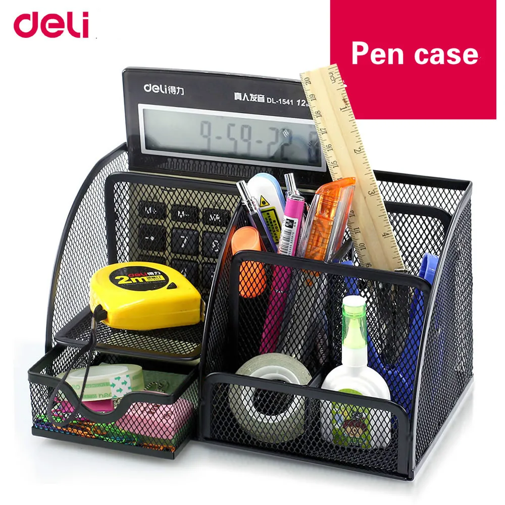 Deli multifunctional pen stand creative fashional pen holder office