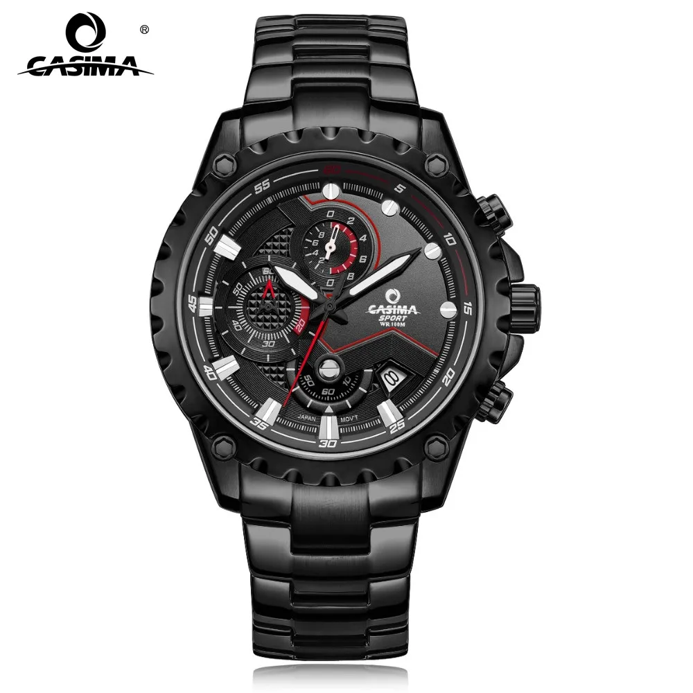 

2016 Top fashion CASIMA brand watches men casual charm luminous sport multi-function quartz watch waterproof 100m 8203