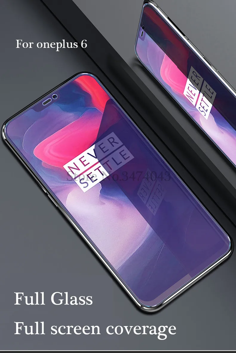 2 шт./лот 9H закаленное стекло для Oneplus 6 6 T защита экрана полное покрытие стекло для Oneplus 6 T 6 T Oneplus6 защитная пленка, стекло