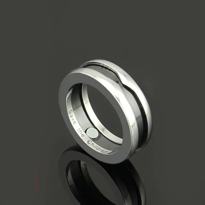 

Hot sell little red men Titanium Steel Ceramic Rings For Women Man charitable items wedding bulgaria jewelry top quality