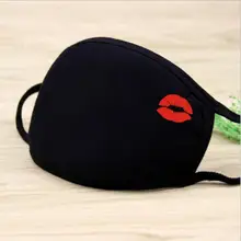 Сексуальные губы унисекс Зимние теплые утолщенные рот маска хлопок теплая пыль респиратор модные черные маски для лица женские Анти-пыль