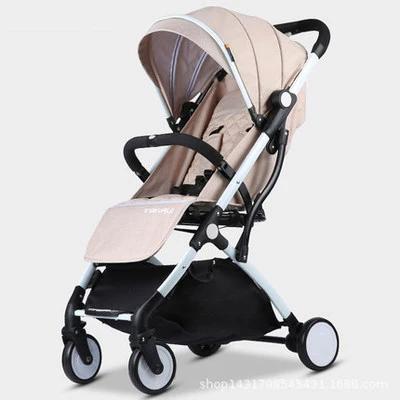 Детская коляска легкая портативная дорожная система может быть на Yhe самолет коляски для новорожденных B тележка для девочек и мальчиков быстрая - Цвет: Khaki