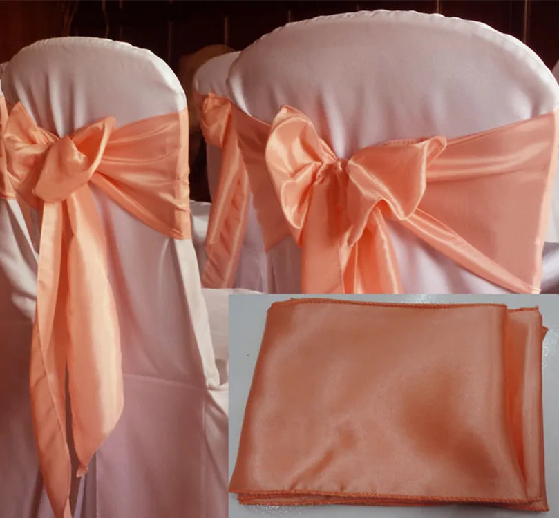 

MARIOUS Factory Price! 100pcs Stain chair sash 17*275cm for chair decoration party supplier Free Shipping
