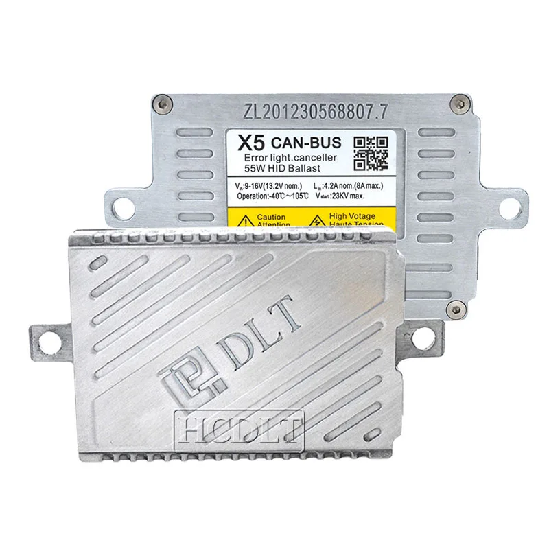HCDLT 12 В 55 Вт ксеноновый H7 HID Canbus комплект автомобильного освещения DLT X5T балласт 5500K