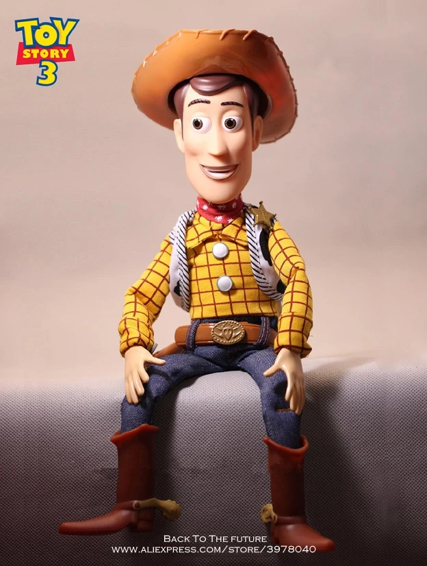 Disney 43cm Toy Story 3 Talking Woody Action Toy Figures Model Anime Doll Decoration PVC Collection Figurine model for children
