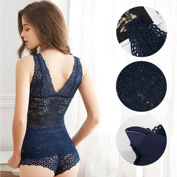 

2019 New Style Sexy Women Lingerie Underwear Suit Corset Lace Push Up Vest Top Bra & Pants Set