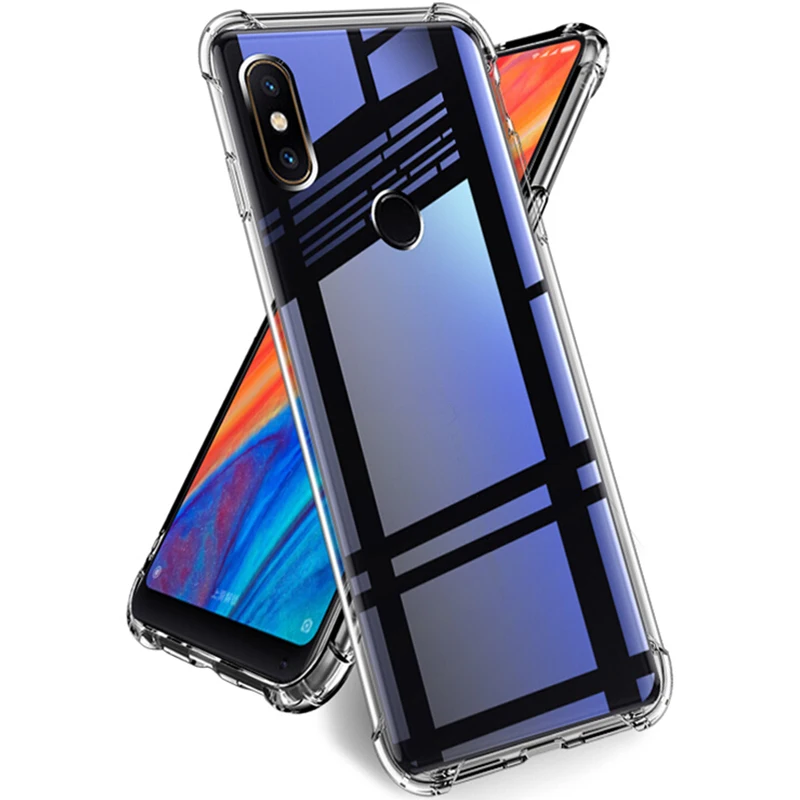 Clear-Silicon-TPU-Case-For-Xiaomi-Mi-8-max2-max3-mix2S-Mi-6X-5X-play-Case