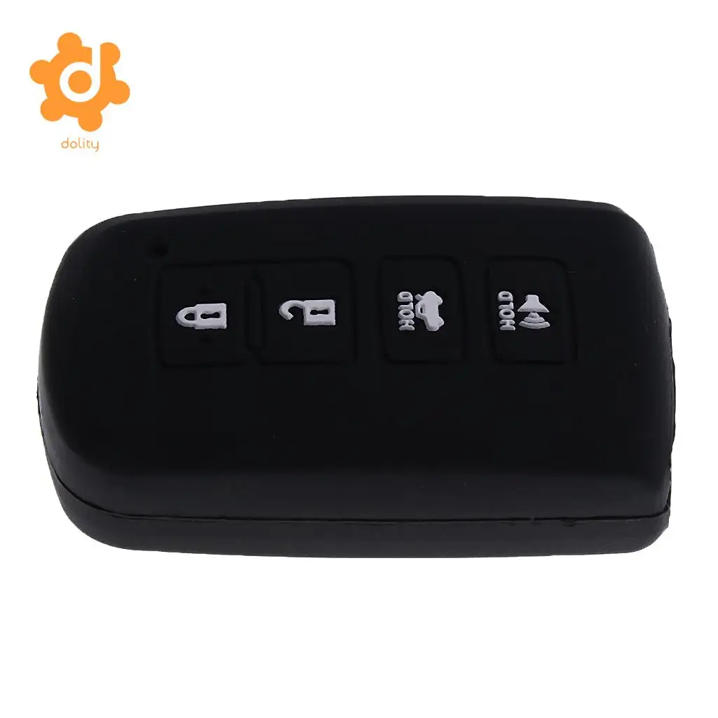 2x Car Key Shell Fob Case Cover for Toyota Avalon RAV-4 Black+Rose