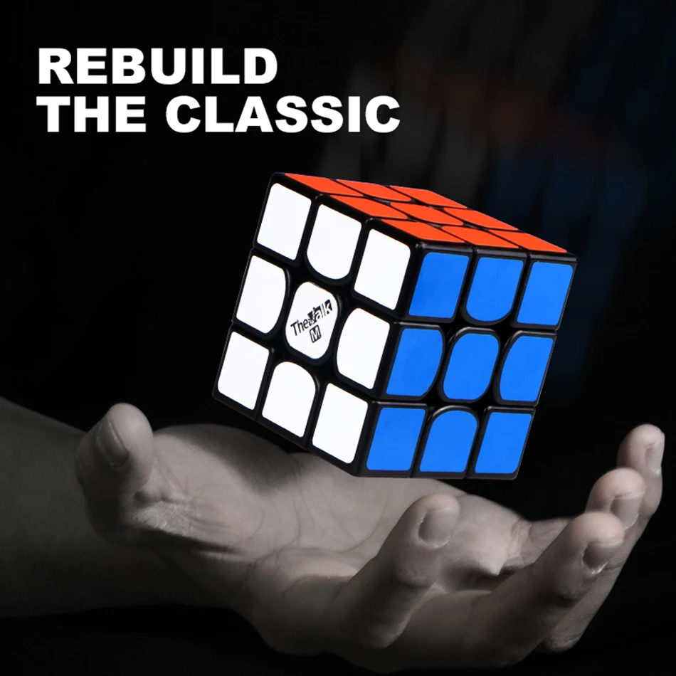 Qiyi The Valk3 M скоростной куб 3x3x3 Магнитный черный/липкий профессиональный magico