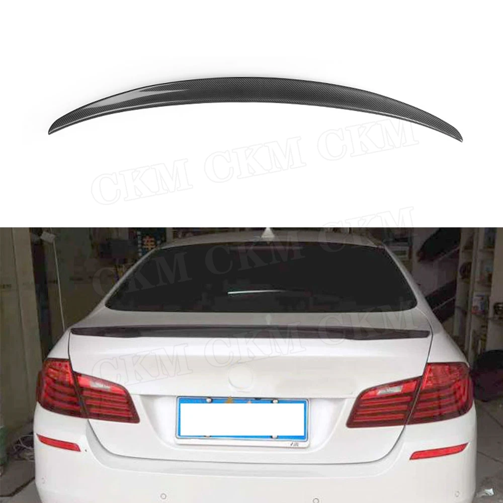 

Rear Trunk Trim Spoiler For BMW 5 series F10 F18 520i 528i 530i 535i 550i 2010-2018 Carbon Fiber Boot Spoiler Wings Car Sticker