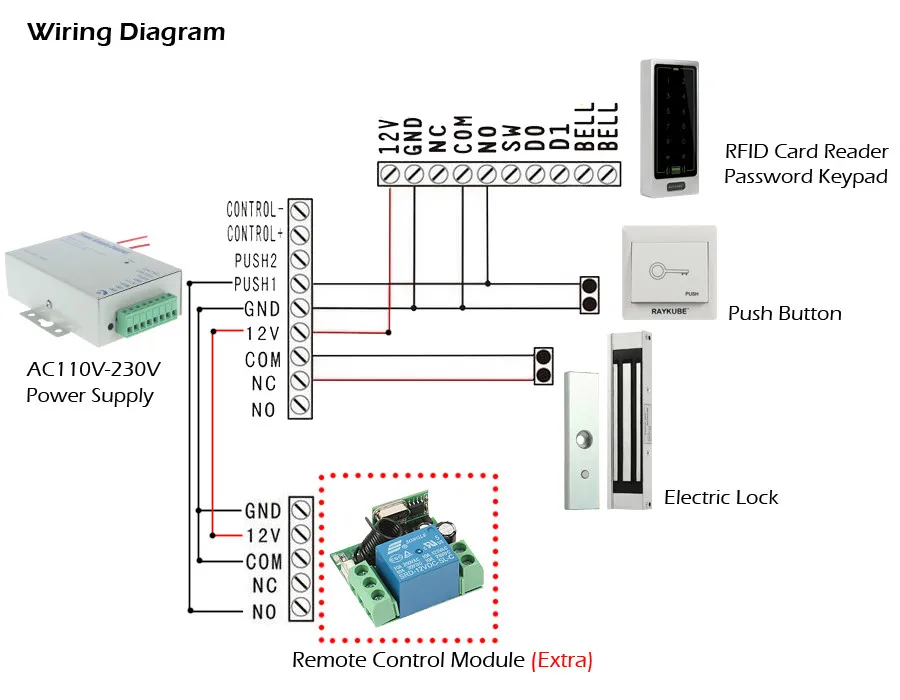 Raykube металлический корпус сенсорной клавиатурой Водонепроницаемый IPX3 RFID 125 кГц Клавиатура доступа r-t01 серебро