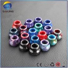 Sailing vape Epoxy resin drip tips multi color electronic cigarette top cap for mostly 22mm RDA RDTA atomizer