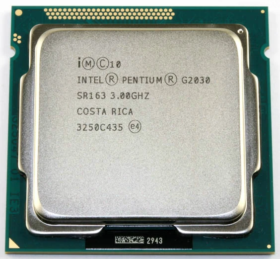 Intel pentium g2030 dual core cpu processor sr163 3 0ghz 3mb lga1155