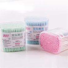 200 шт./кор. одноразовые косметические ватные палочки для наращивания ресниц Мини отдельных аппликаторы для дома тушь для ресниц кисти хлопок мягк тампон