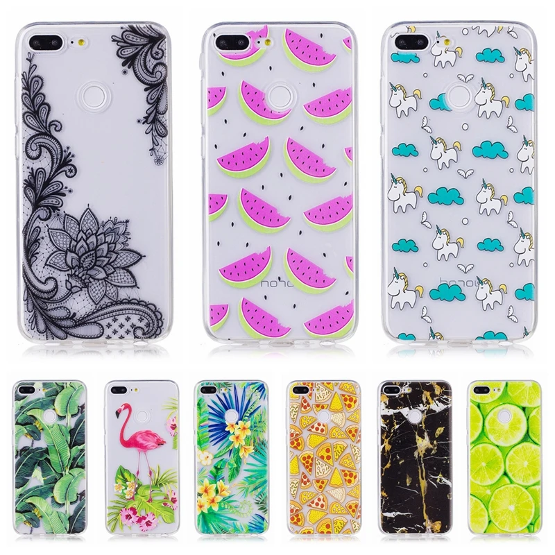 

Honor 9 Lite Silicone Case on For Huawei Honor 9 Lite Watermelon Flamingo Phone Cases For Coque Huawei Honor9 Lite Case Cover