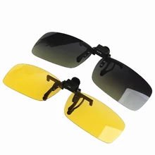 High Quality Flip Up UV400 Clip On Sunglasses Sports Driving Night Vision Lens Sun Glasses Anti-UV Women Men Oculos Gafas De Sol