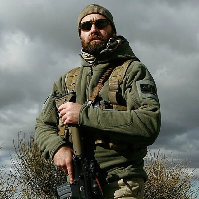 

New Military Tactical Outdoor Soft Shell Fleece Jacket Men Army Polartec Sportswear Thermal Hunt Hiking Sport Hoodie Jackets